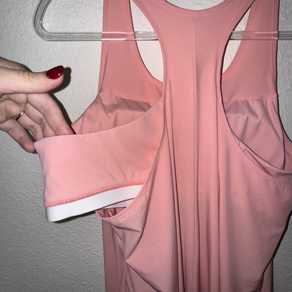 Halara Breezeful Racerback Quick Dry Casual Midi Dress Pockets Women’s L Hi Low - Picture 6 of 12